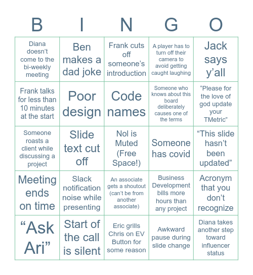 ADL Bi-Weekly Bingo Card