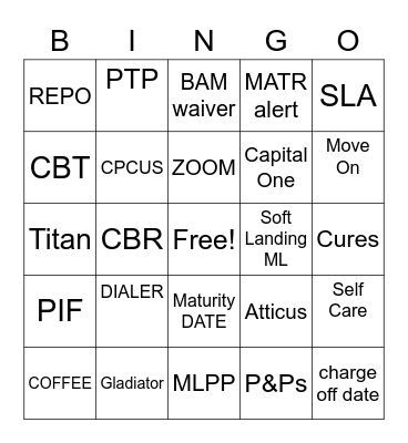 CAP1 ML Bingo Card