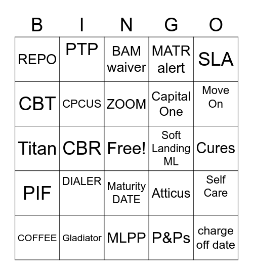 CAP1 ML Bingo Card