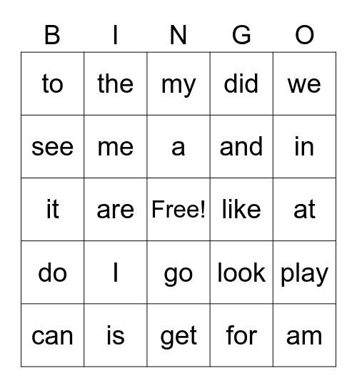 Green Book Bingo Card