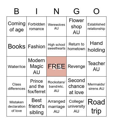 Hyunin Bingo Card