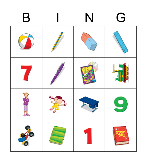 SUPER MINDS - UNIT HELLO, 1 E 2 Bingo Card