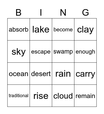 Reach Bingo Card