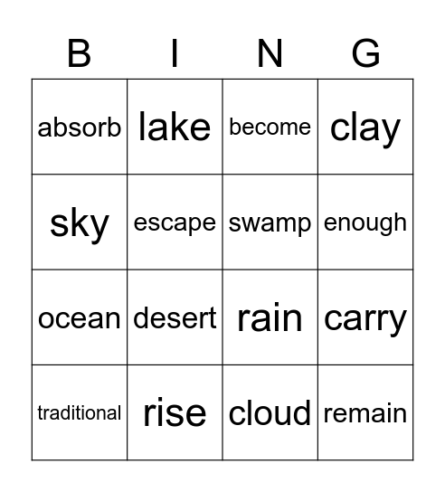 Reach Bingo Card