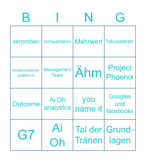 Time to play Bingo Card