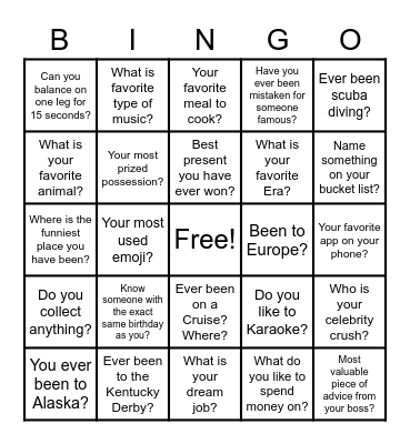 Get the SCOOP with NAEOP Bingo Card