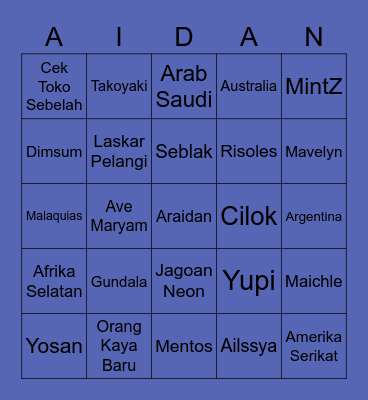 Kotak Aidan Bingo Card