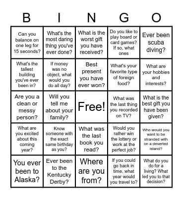 Get the SCOOP with NAEOP Bingo Card