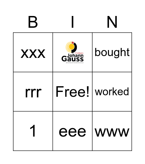 Teste Bingo Card