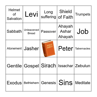 Bible Bingo Card