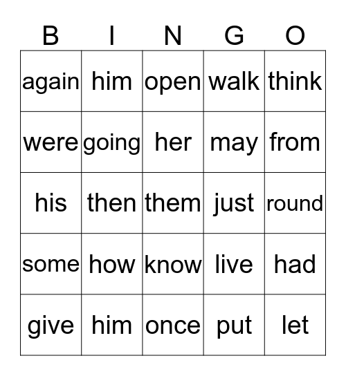 ask Bingo Card