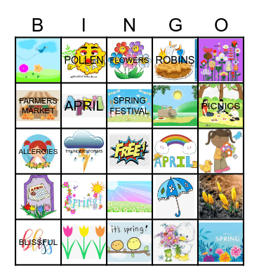 SPRING BINGO Card