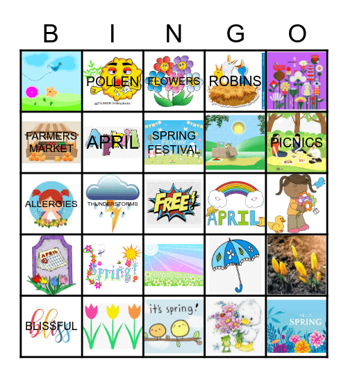 SPRING BINGO Card