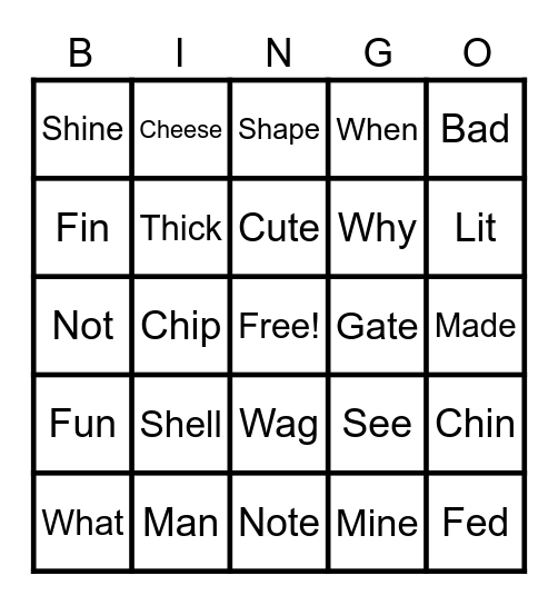 WTW Bingo Card