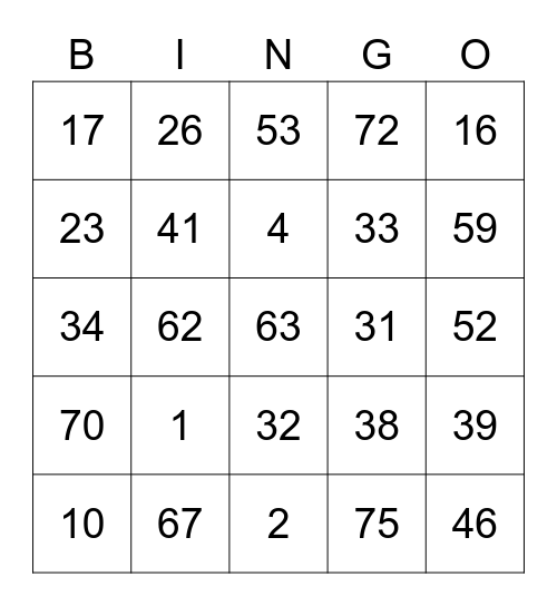 Bready's Bingo Card (Round 2) Bingo Card