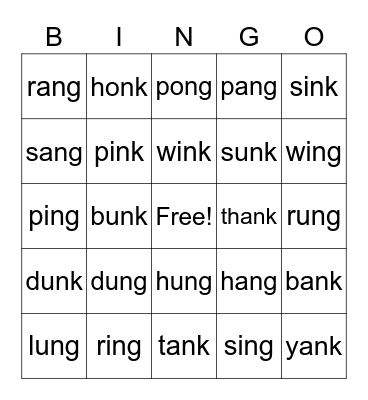 Welded Sounds Bingo Card