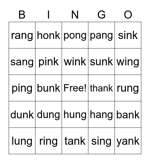 Welded Sounds Bingo Card