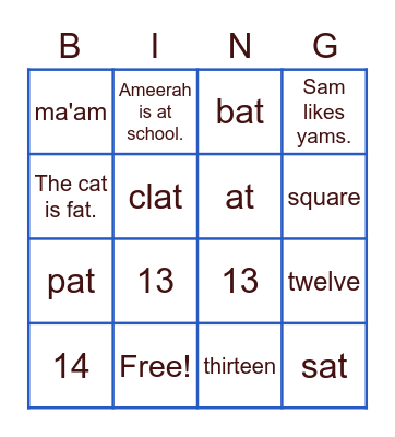Encanto Bingo Card