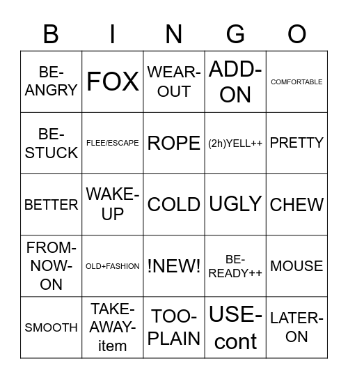 Unit 12 (12.1-12.8) Bingo Card