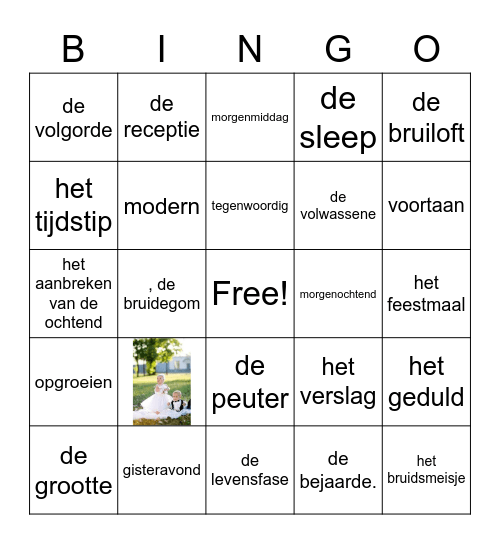 themawoorden bingo Card
