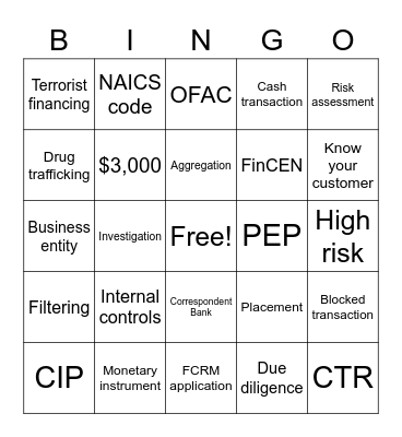 BSA Bingo Card