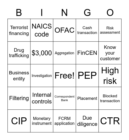 BSA Bingo Card