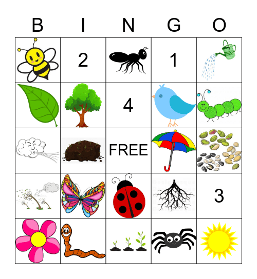 SPRING Bingo Card