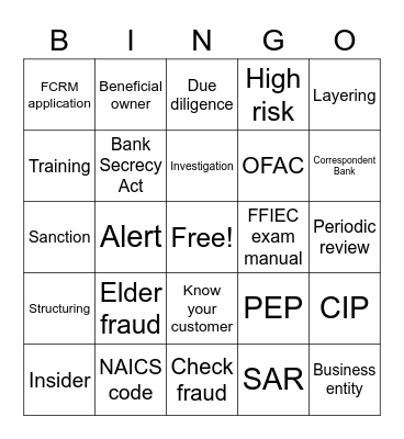 BSA Bingo Card