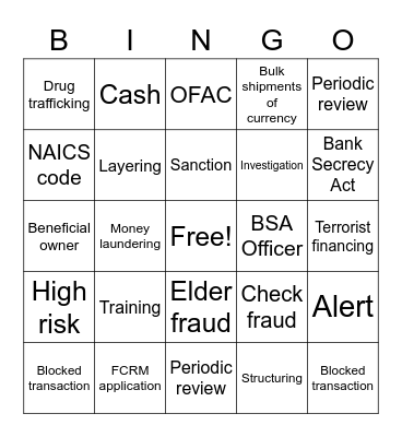 BSA Bingo Card