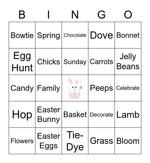 Easter Bingo! Bingo Card