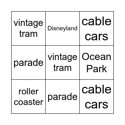 Hong Kong check list Bingo Card