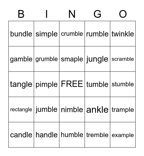 consonant-le-bingo-card