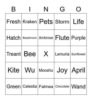 Strafe#6858 Bingo Card