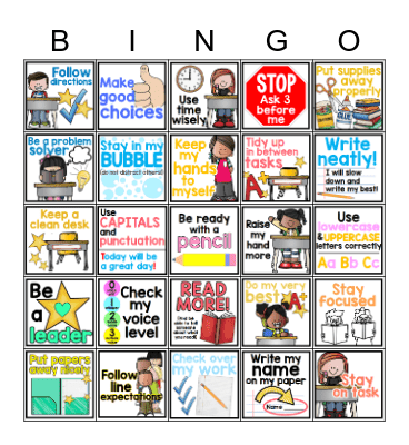 Goals Bingo Card