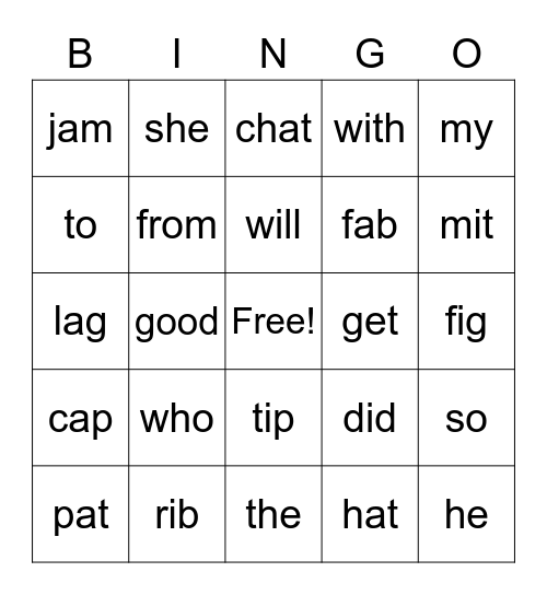 Bingo Card