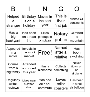 Dealer Sales Bingo Card