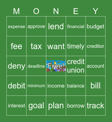 Financial Literacy Bingo Card