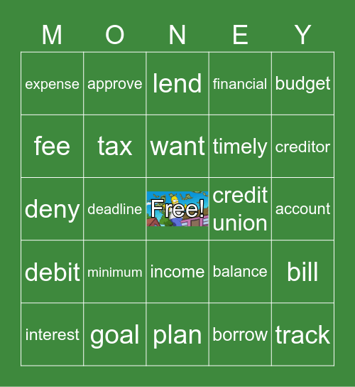 Financial Literacy Bingo Card