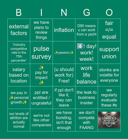 Comp Town Hall Bingo 🌶 Bingo Card