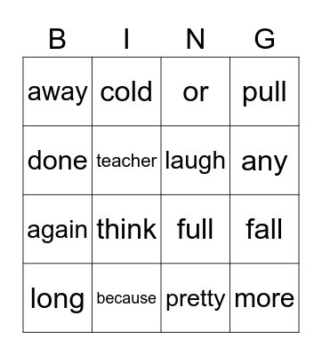 Crafts in Class Six Bingo Card