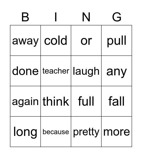 Crafts in Class Six Bingo Card