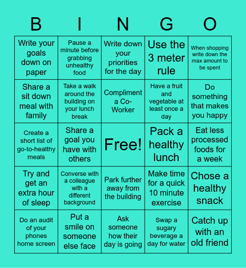 THRIVE STAR BINGO BLACKOUT Bingo Card