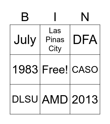 About Abi Bingo Card