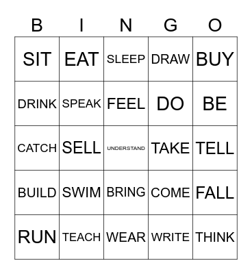 PRESENT PERFECT Bingo Card