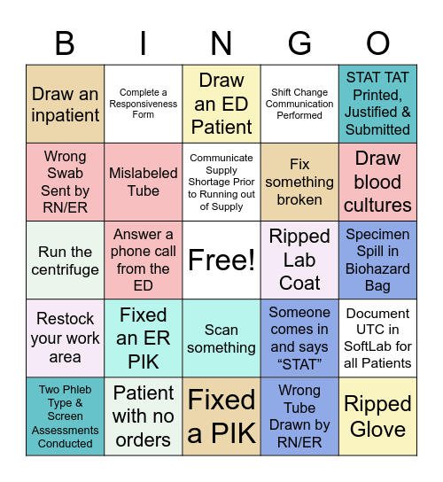 Lab Week 2022 BINGO! Bingo Card