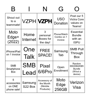 Friday South Side BINGO! Bingo Card
