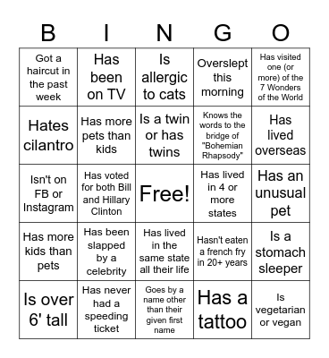 ADB Team Summit Bingo Card