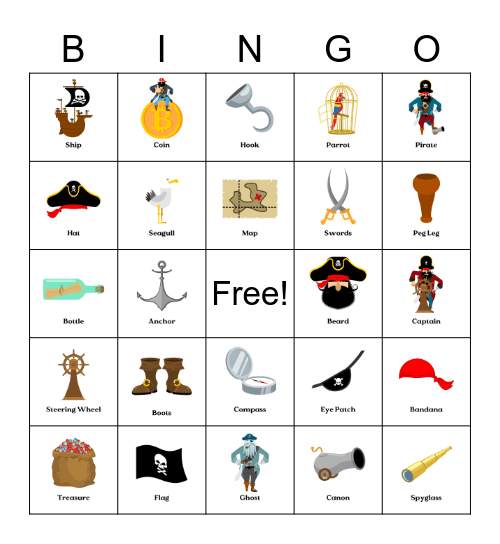 Beach Bingo Card