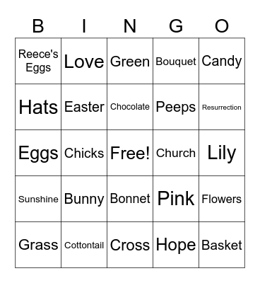 Spring Bingo! Bingo Card