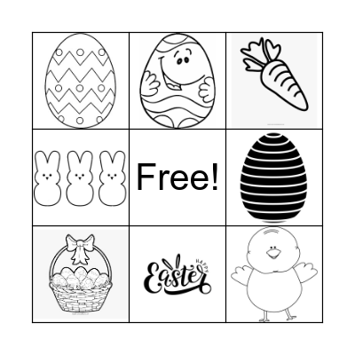 Easter BINGO Card